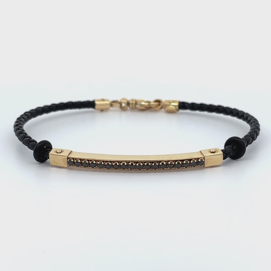 14k Gold Bracelet for Men, 19.5 cm