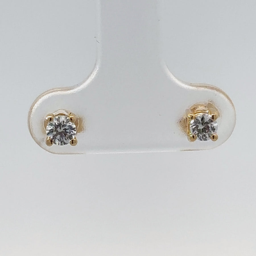 18k Gold Baby Earrings