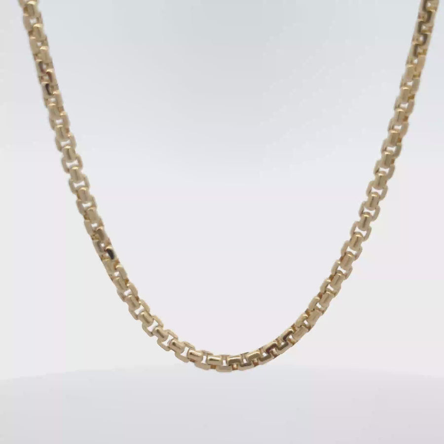 10k Gold Chain – 24-Inch Unisex Necklace