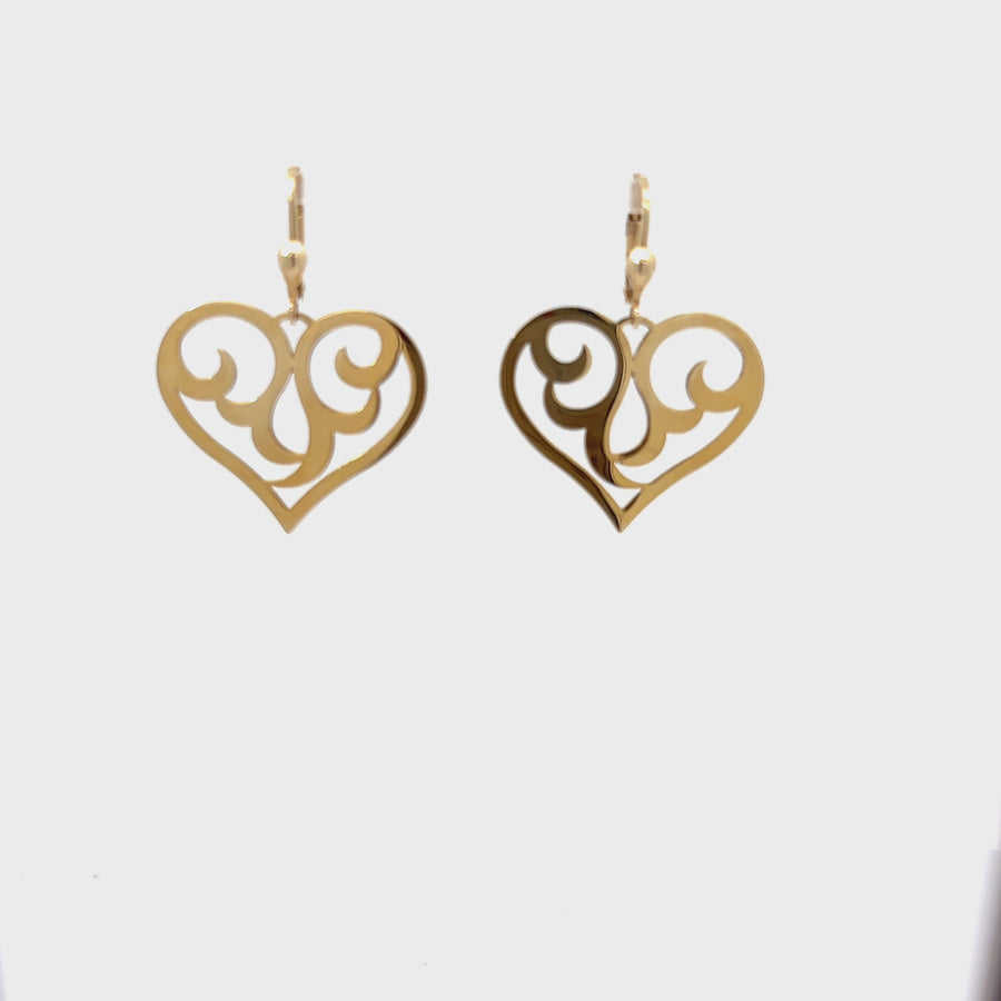 14K Gold Lover Earrings for Women