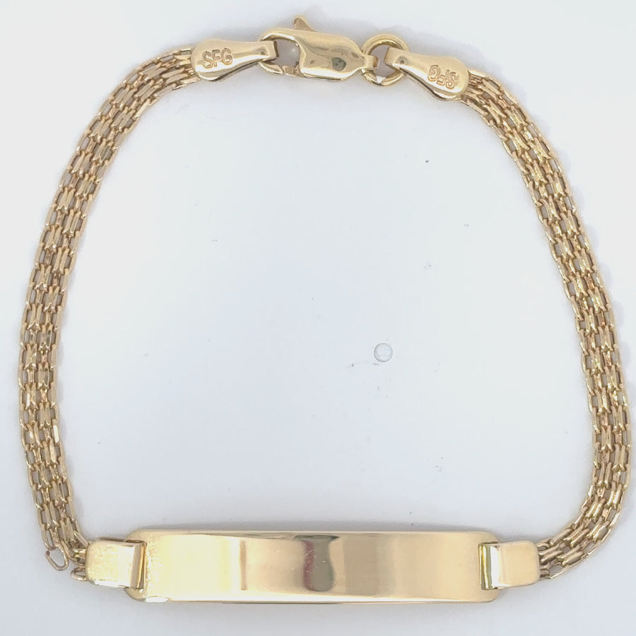 14k Gold Bracelet for Babies - 16 cm