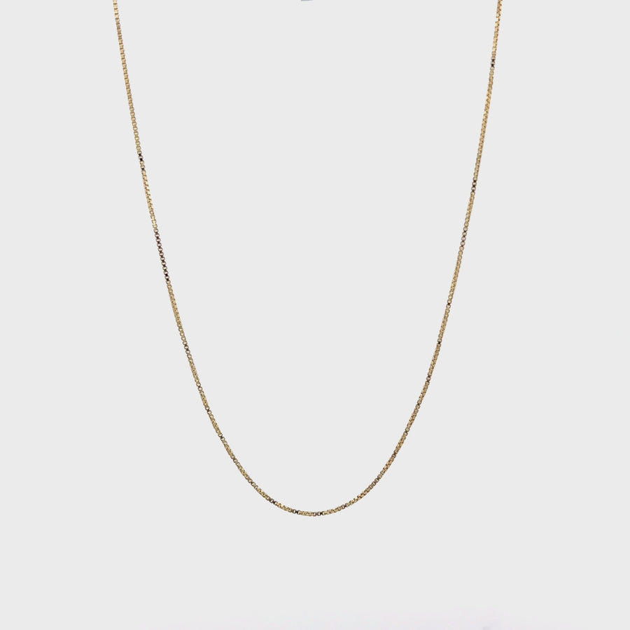 Timeless 14K Yellow Gold Necklace - Unisex, 16-Inch