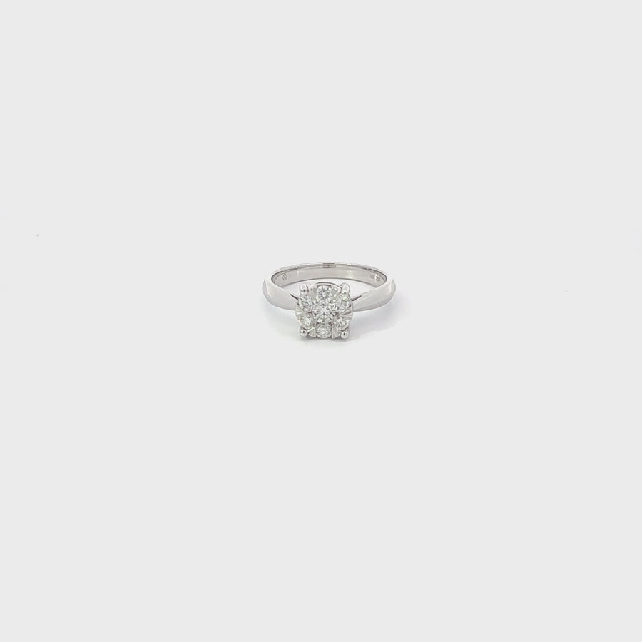 18k Gold Diamond Ring – Size 6.5