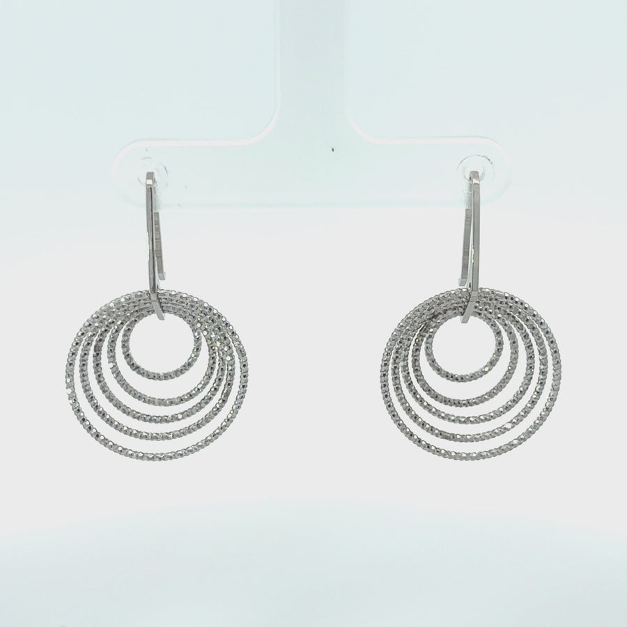 Diamond-Cut Small Circle Earrings – Women