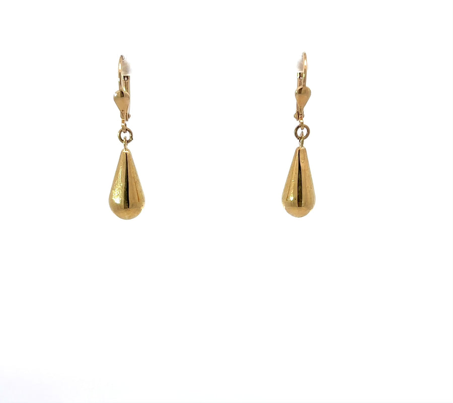 14k Yellow Gold Drop Earrings