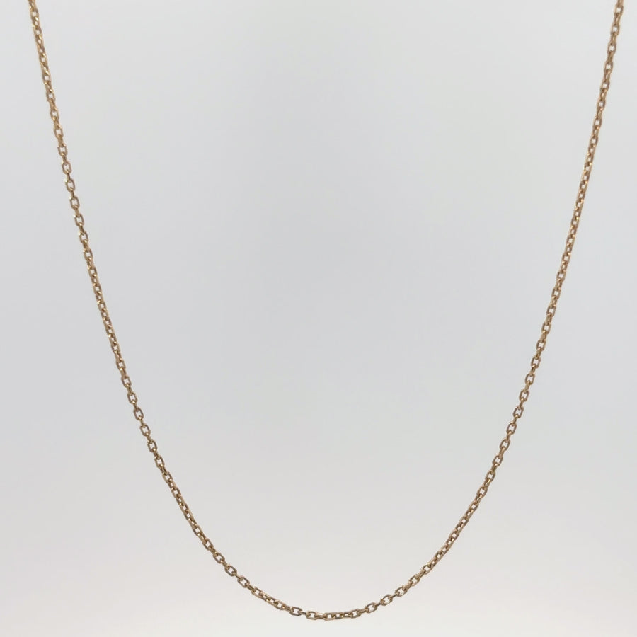 Unisex 14k Gold Necklace – Classic 21-Inch Length