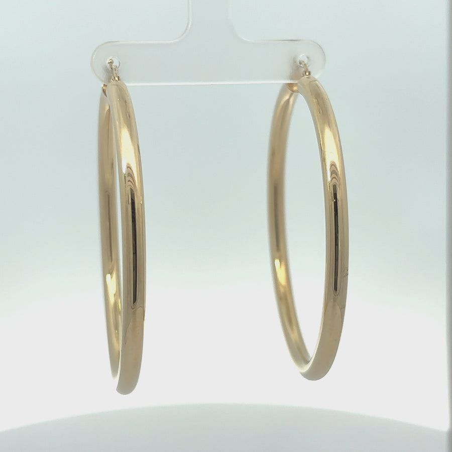 14k Gold Earrings – Large and Elegant for Women