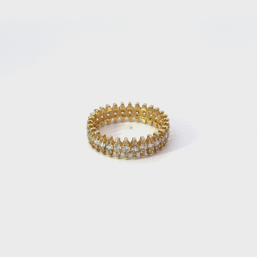 14k Yellow Gold Ring with CZ