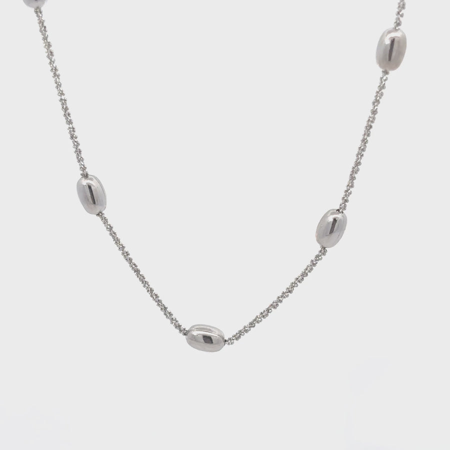 Women’s Silver Necklace – Timeless 24.5-Inch Design