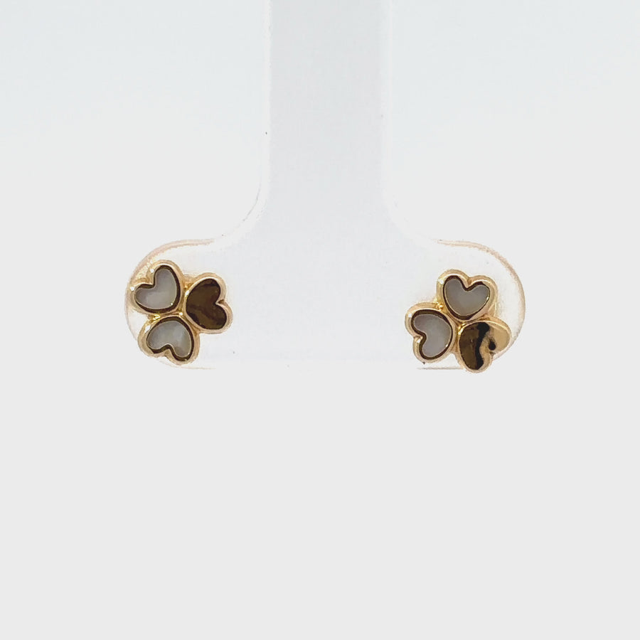 18k Gold Earrings for Babies