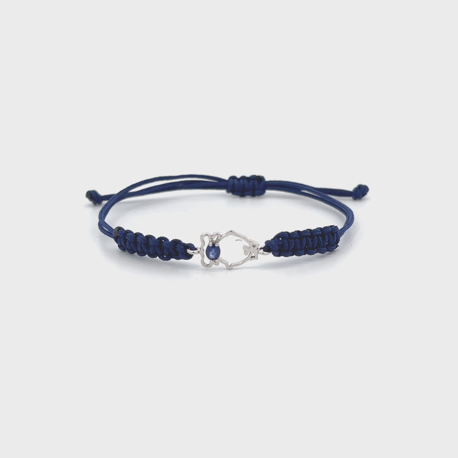 Bracelet Blue with Baby - 18k Gold