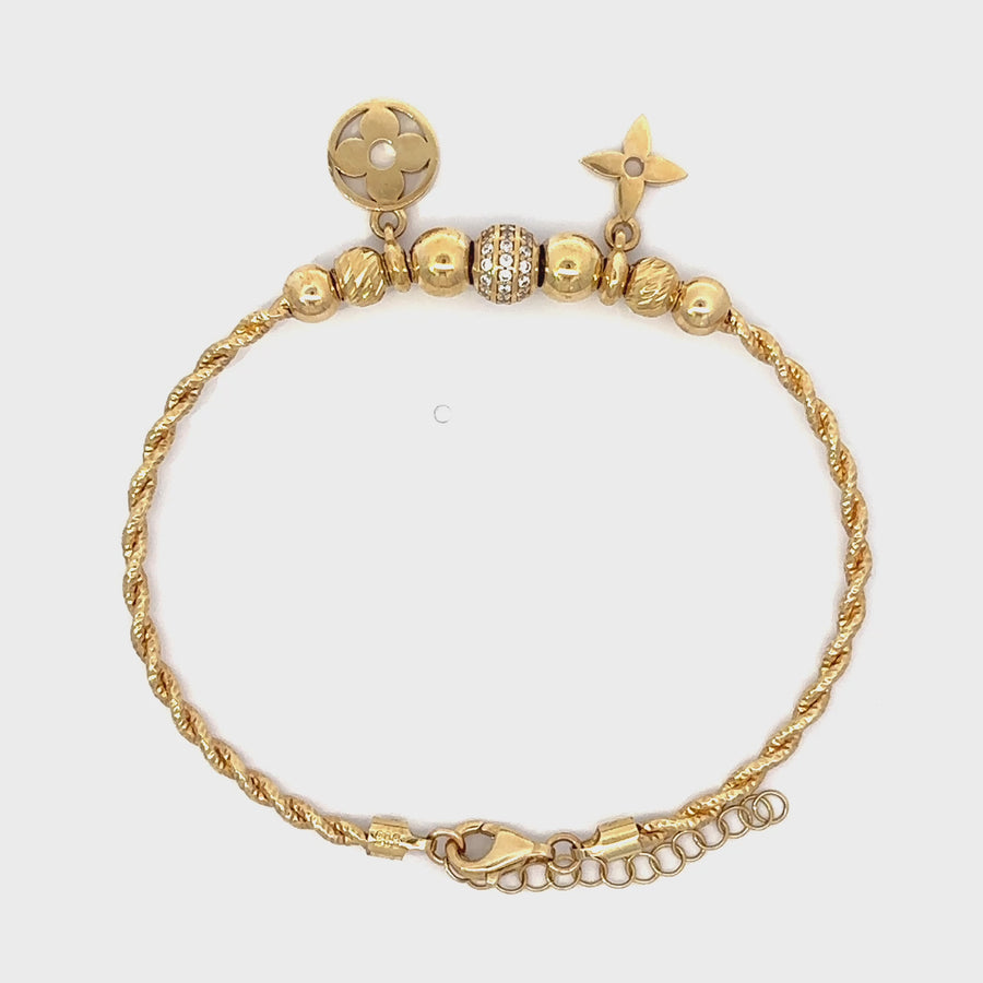 Gold Bracelet - 14k Gold - 6.5 cm