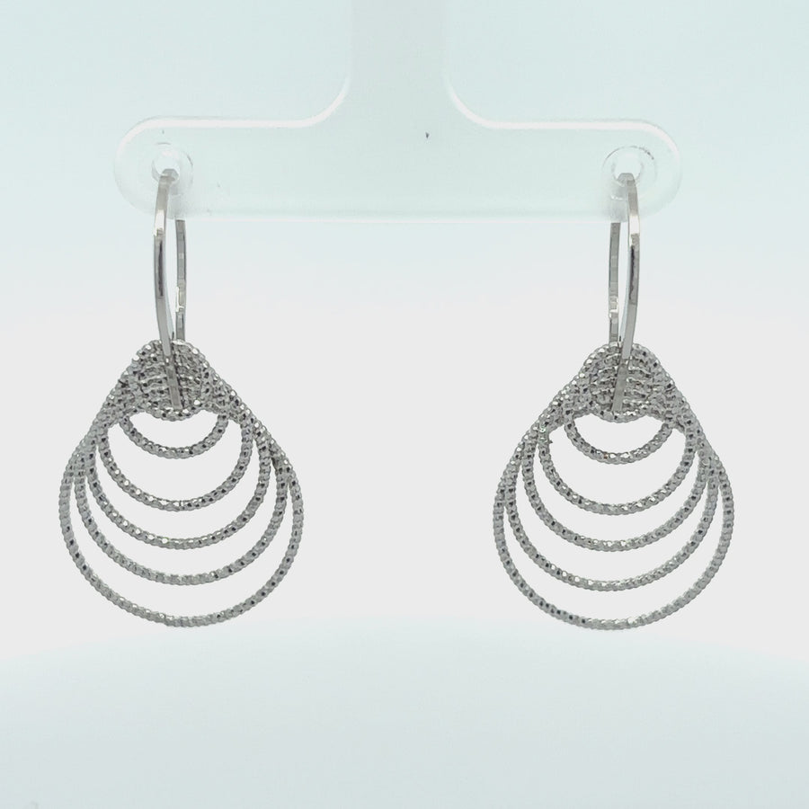 Diamond Cut Circles Earrings for Women