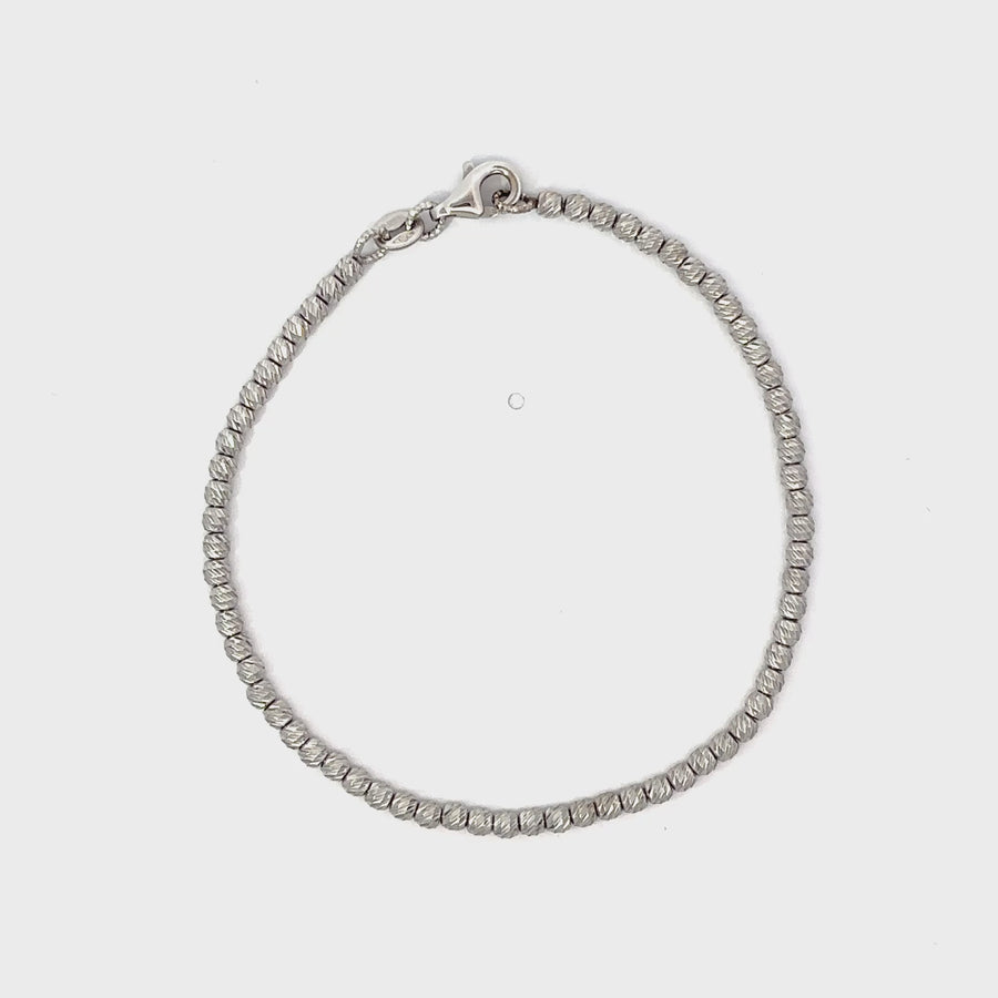 14k White Gold Bracelet – Unisex Elegance