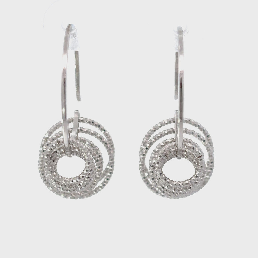 Small Diamond Cut Earrings for Women