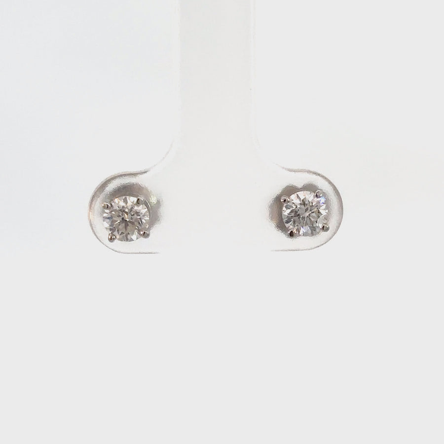 14k Gold Diamond Studs - 0.73 CTW