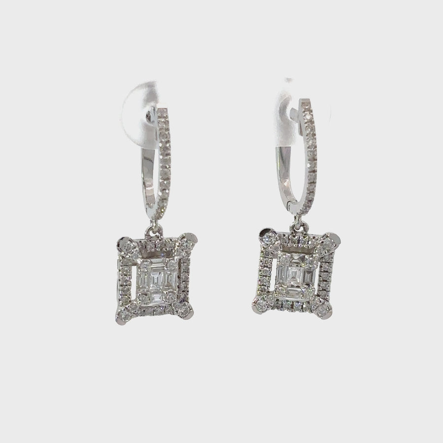 14k Gold Diamond Earrings