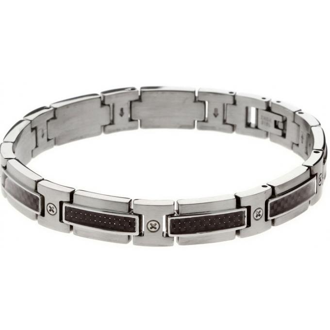 BRACELET HYBRID SS/CARBON BLK