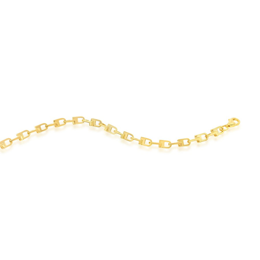 14K Yellow Gold U-Link Design Bracelet