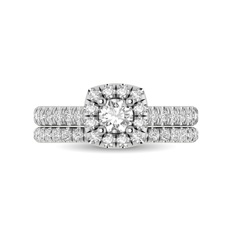 14KT White Gold 1Ct.Tw. Diamond keyani Bridal Ring