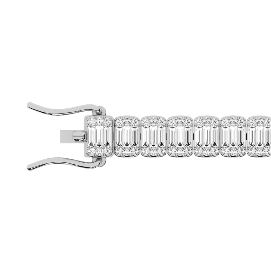 14K White Gold Diamond 4 3/4 Ct.Tw. Fashion Bracelet