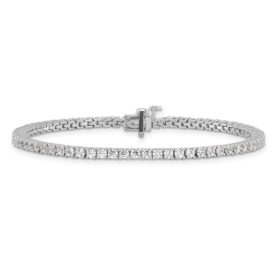 14k White Gold Lab Grown Diamond VS/SI GH, Tennis Bracelet