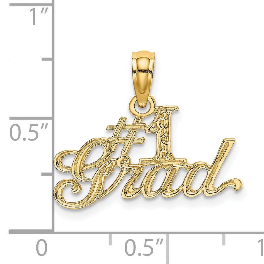 10k Number 1 GRAD Pendant