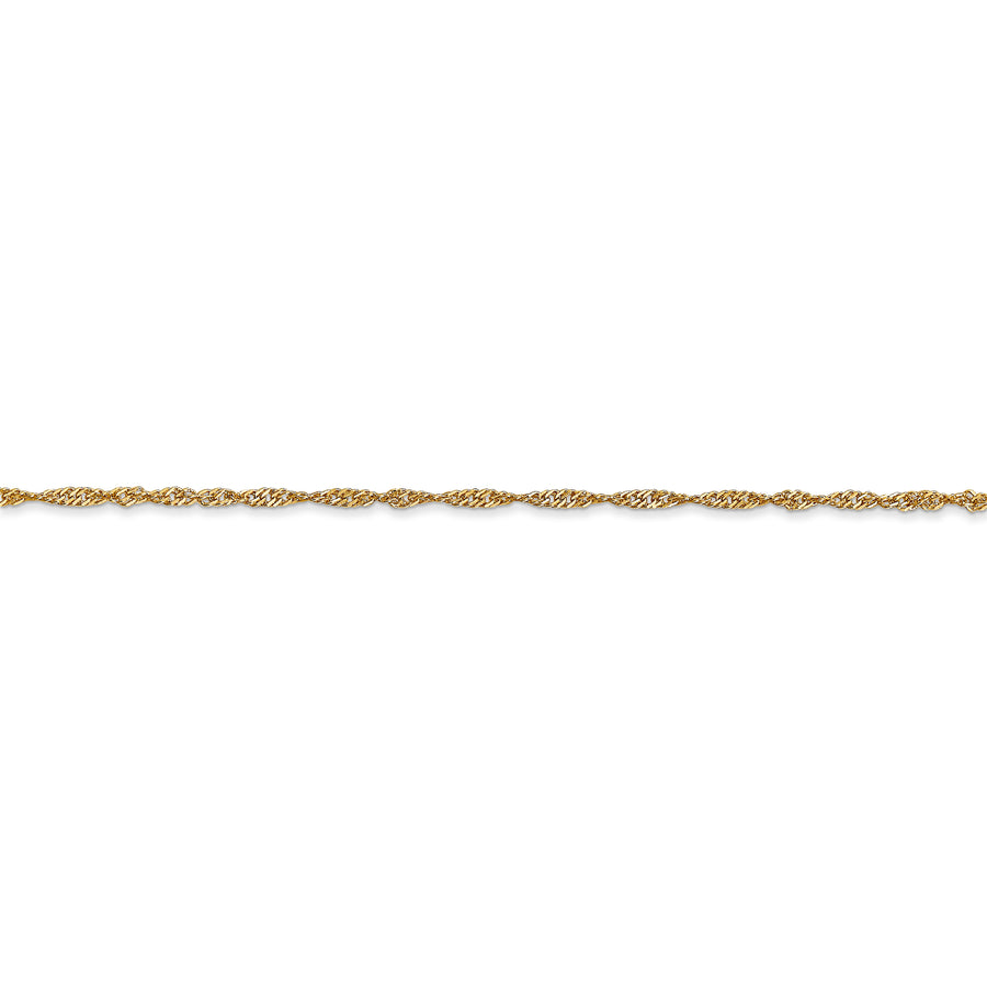 14k 1.4mm Singapore Chain