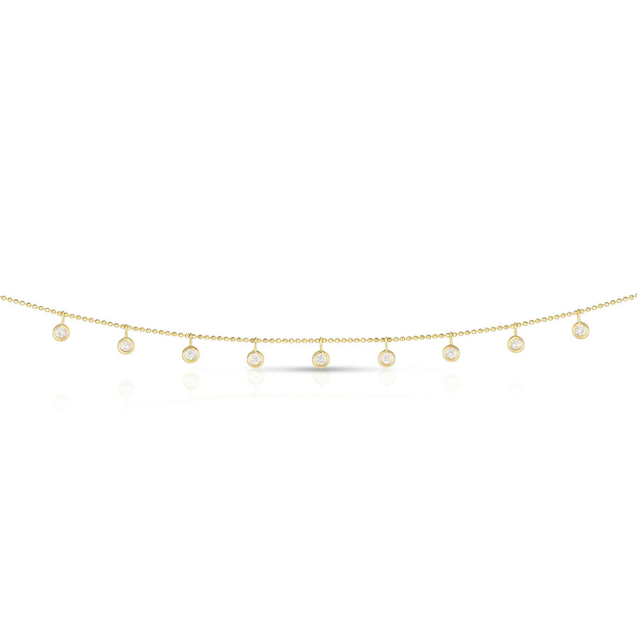 14K Gold .50ct Dangling Diamonds Necklace