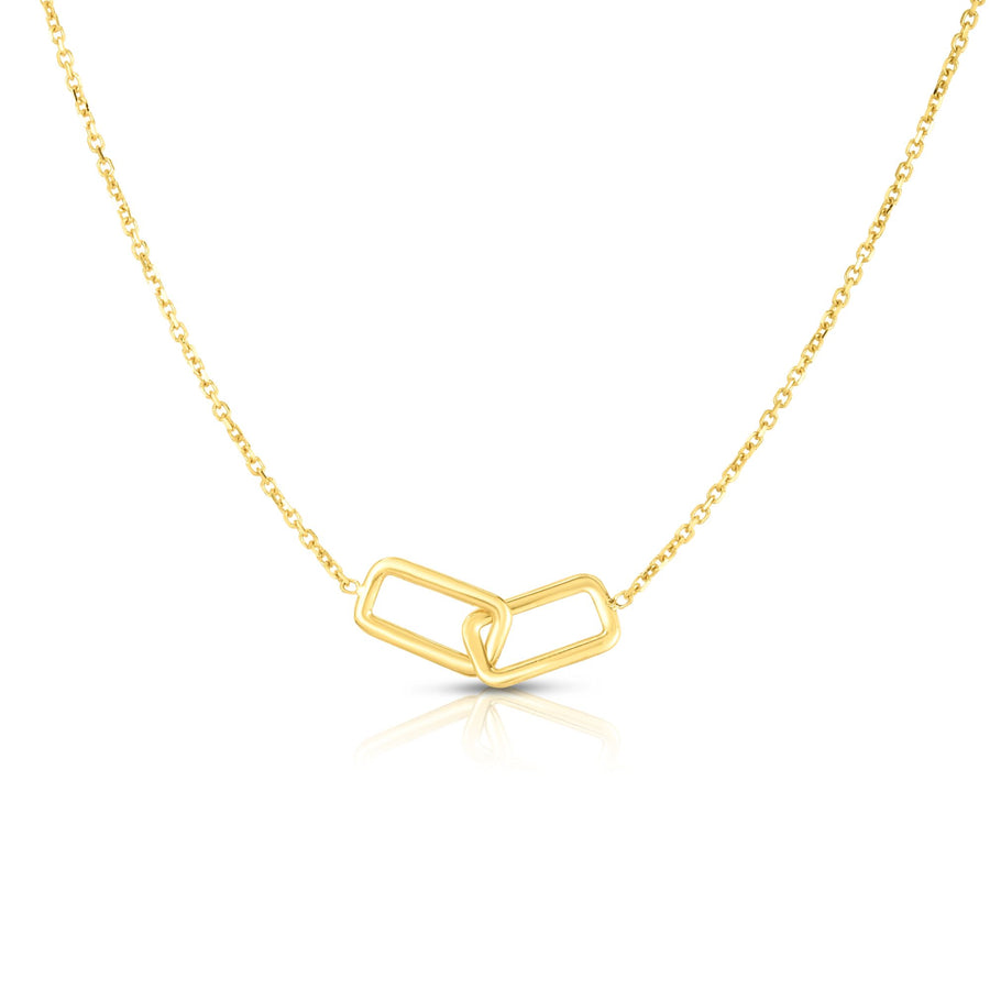 14kt Gold 17 inches Yellow Finish Necklace with Spring Ring Clasp