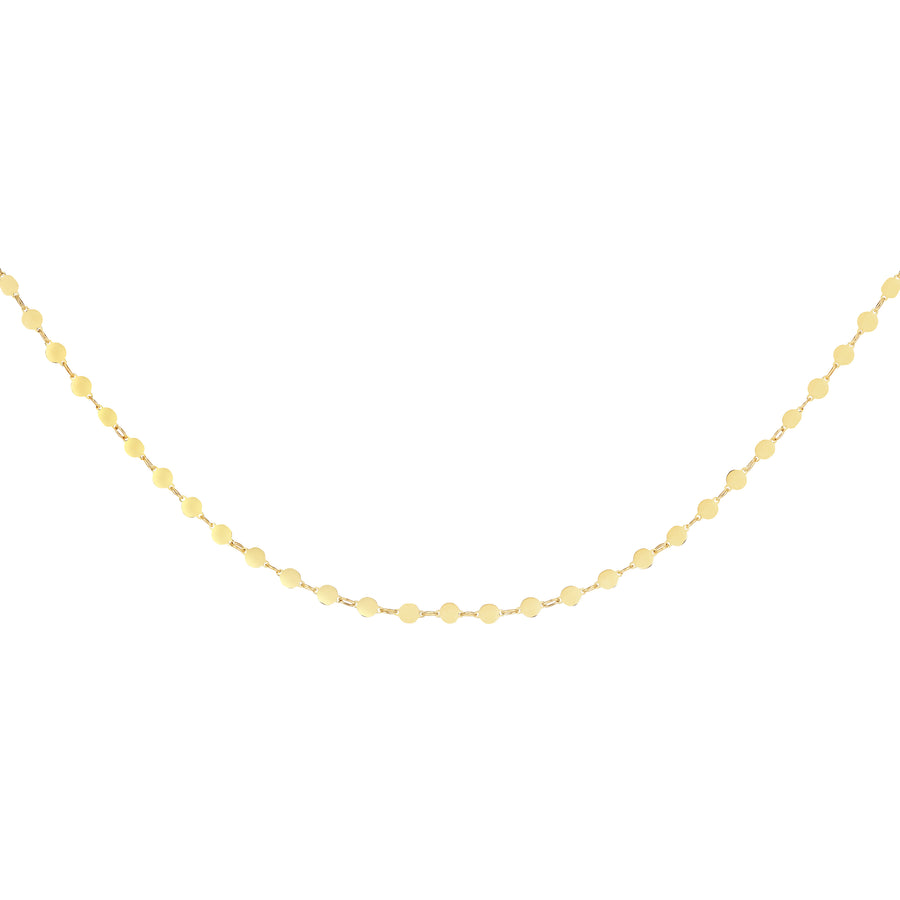 14kt Gold 7 inches Yellow Finish 3.9mm Polished Lariat Pebble Necklace with Lobster Clasp