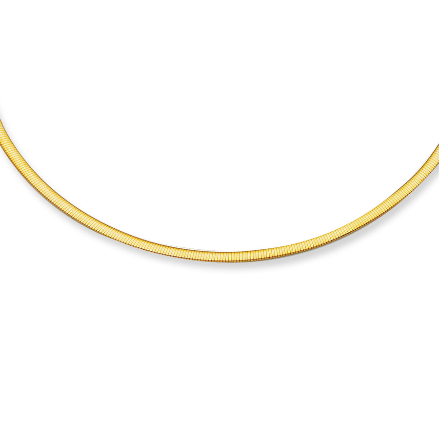 14K Gold 2.5mm Reversible Omega