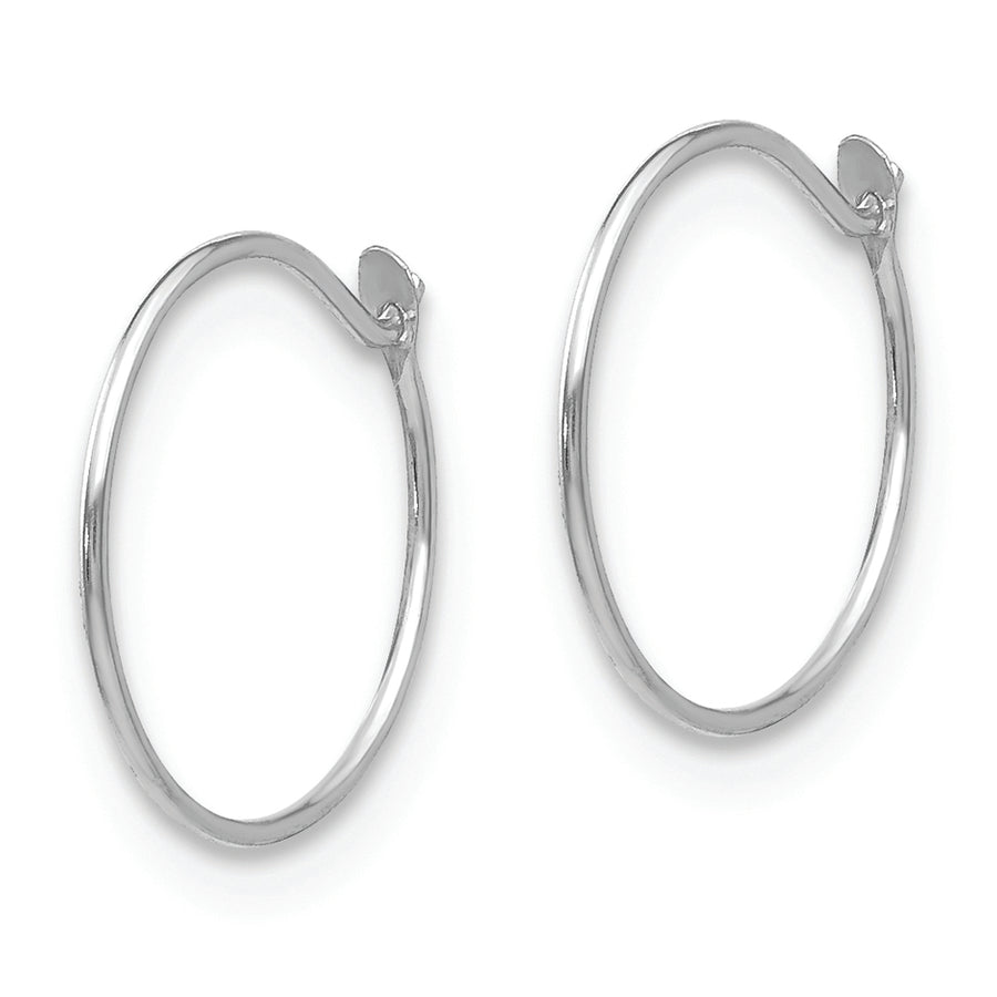 14k White Gold Madi K Sm. Endless Hoop Earrings