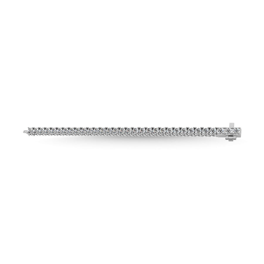 Diamond 5.25 Ct.Tw. Illusion Tennis Bracelet in 14K White Gold