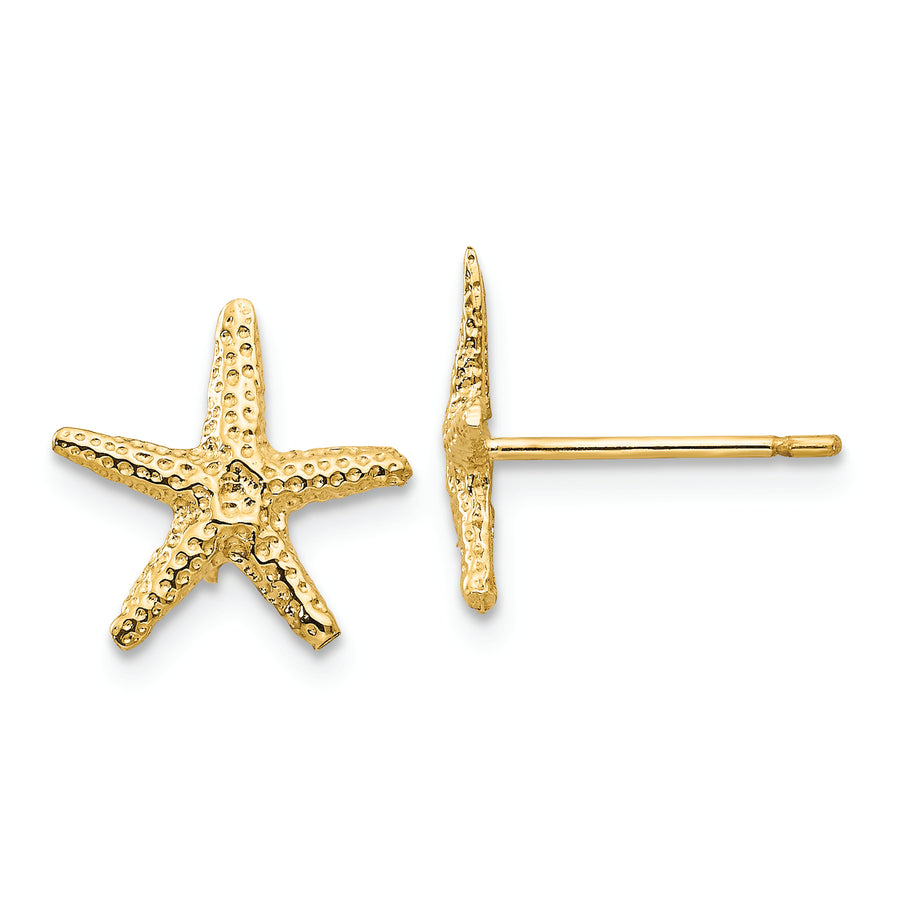 14k Starfish Post Earrings