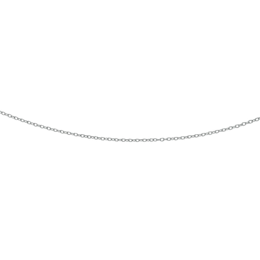 14K Gold 2.3mm Textured Cable Chain