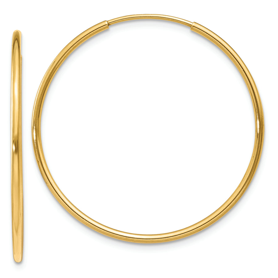 14k 1.25mm Endless Hoop Earring