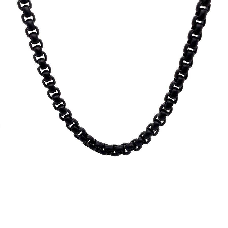 Stahlinx Black Steel Chain Necklace